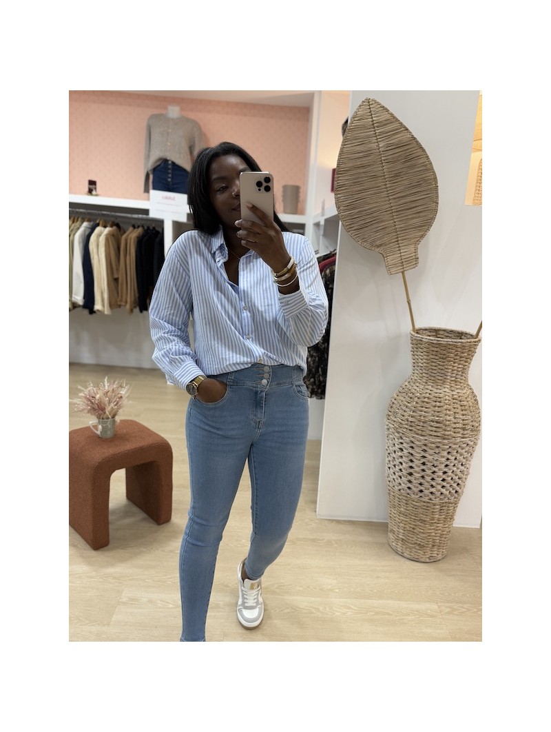 Chemisier Zara ciel
