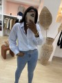 Chemisier Zara ciel