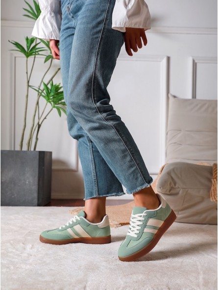 Baskets Dina vert d'eau