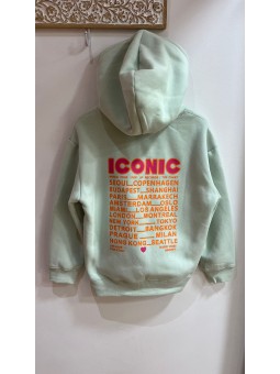 Sweat iconic vert d'eau