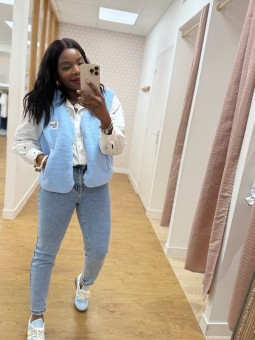 Gilet sans manches Maelan bleu ciel