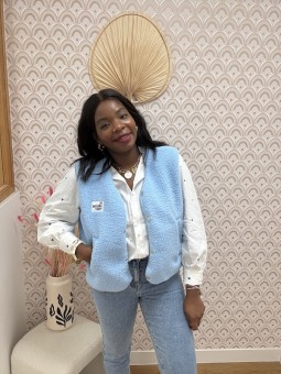 Gilet sans manches Maelan bleu ciel