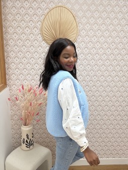 Gilet sans manches Maelan bleu ciel