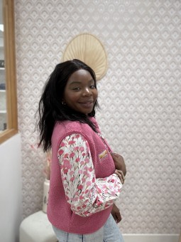 Gilet sans manches Yousra rose
