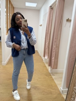 Gilet sans manches Yousra marine