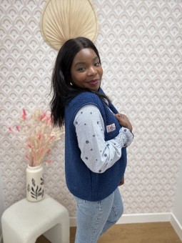 Gilet sans manches Yousra marine