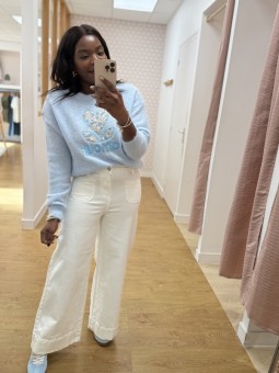 Pull Chloé bleu ciel