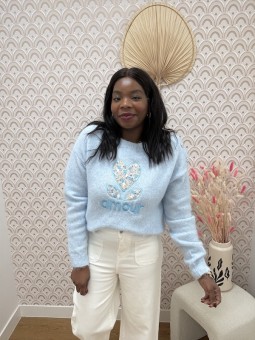 Pull Chloé bleu ciel