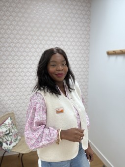 Gilet sans manches Yousra beige