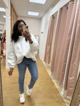 Sweat Mommy bleu ciel