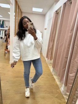 Sweat Mommy bleu ciel