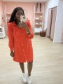 Robe Camelia corail