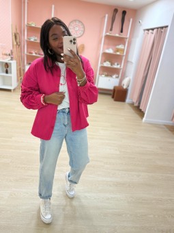 Chemise Margot fuchsia