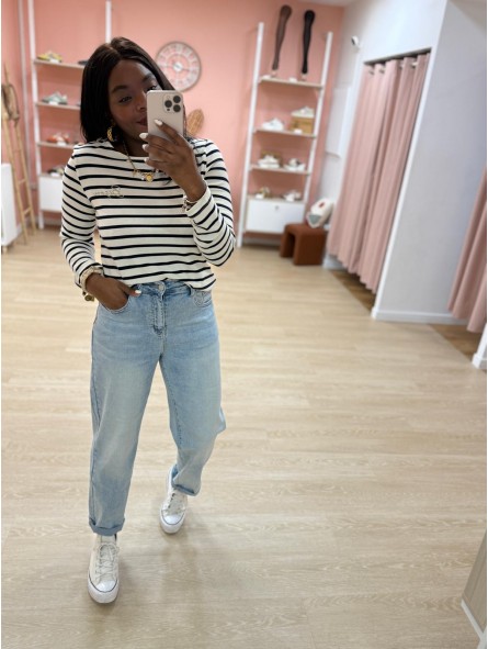 Top Marinière bleu marine