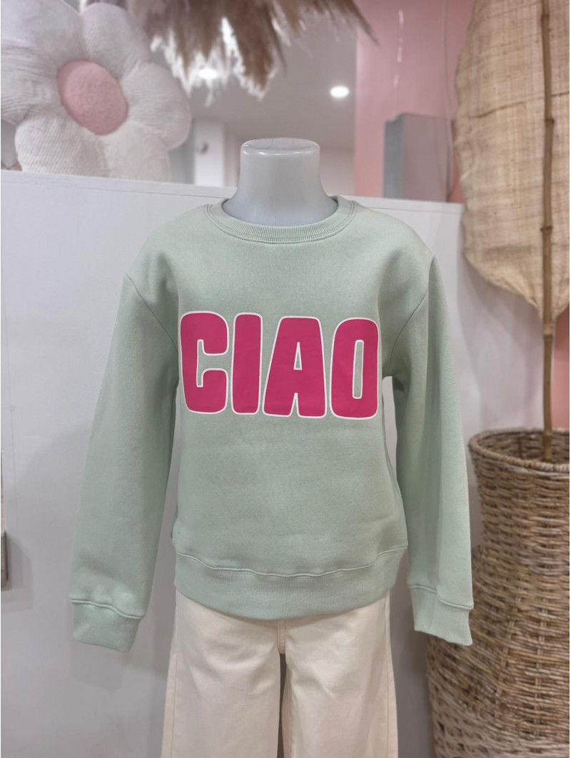 Sweat CIAO Vert d'Eau