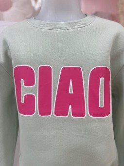 Sweat CIAO Vert d'Eau