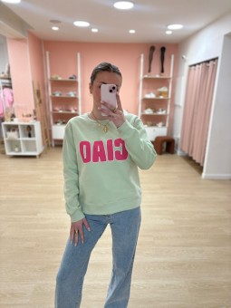 Sweat CIAO Vert d'eau