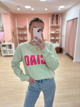 Sweat CIAO Vert d'eau