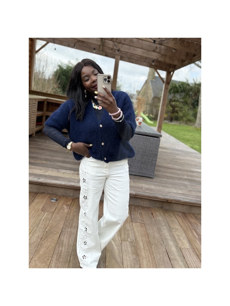 Gilet Lylou bleu marine