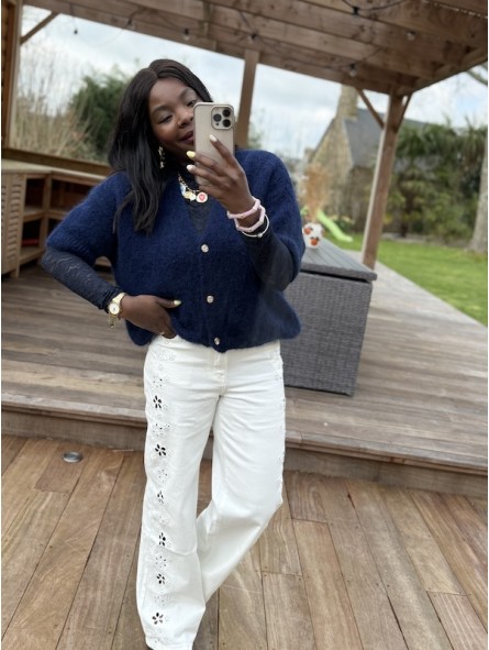 Gilet Lylou bleu marine