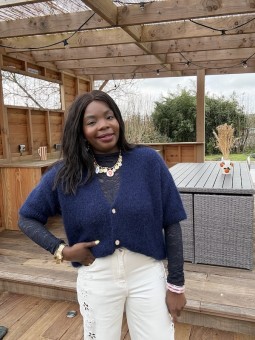 Pull Lylou bleu marine