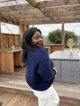 Gilet Lylou bleu marine