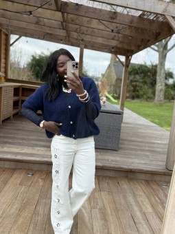 Gilet Lylou bleu marine