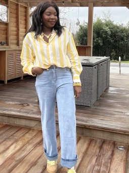 Jean wide Maelle bleu