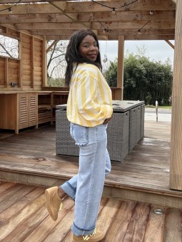 Jean wide Maelle bleu