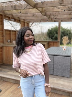 Tee-shirt Achille rose