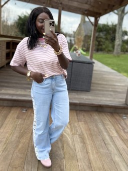 Tee-shirt Achille rose