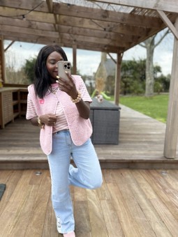 Tee-shirt Achille rose