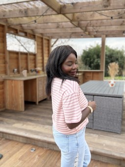 Tee-shirt Achille rose