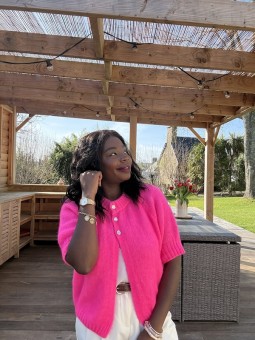 Gilet Clara fuchsia