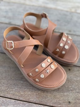 Sandale Louisa camel