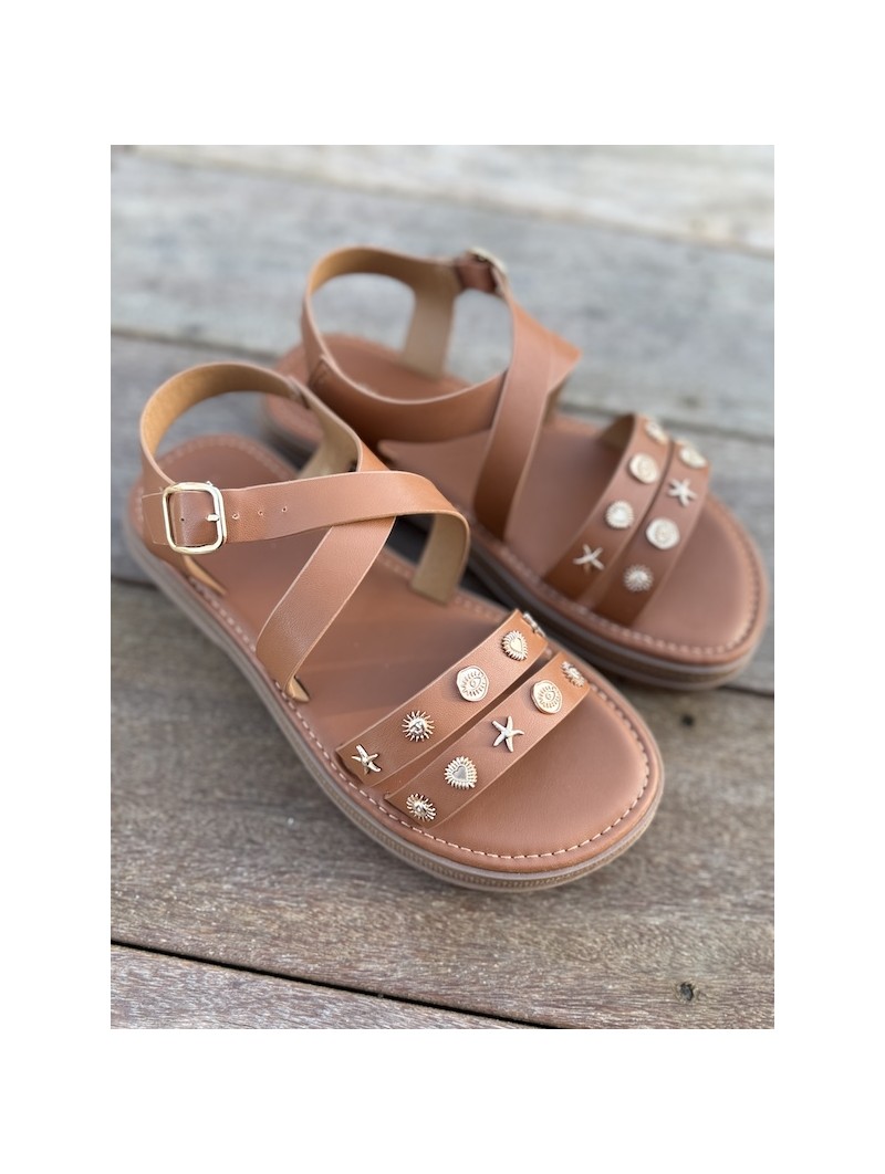 Sandale Louisa camel