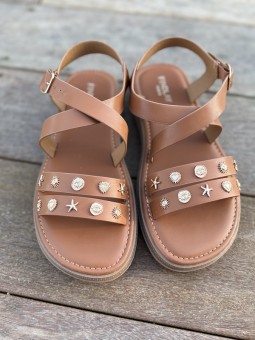 Sandale Louisa camel