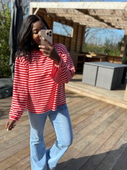 Marinière Alice Rouge / Rose