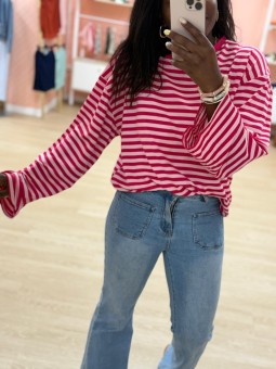 Marinière Alice Fuchsia / Rose