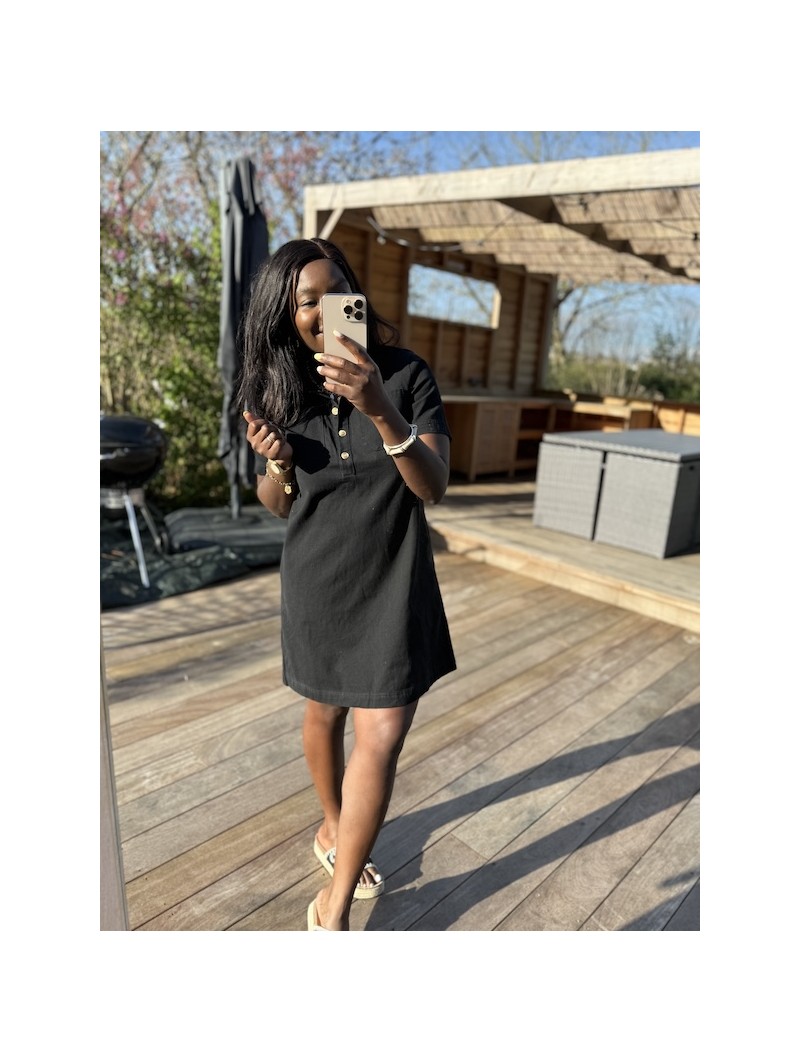Robe courte Olivia noire