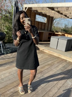 Robe courte Olivia noire