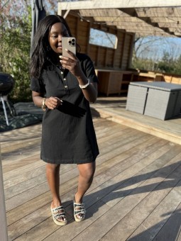 Robe courte Olivia noire