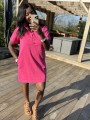 Robe courte Olivia fuchsia