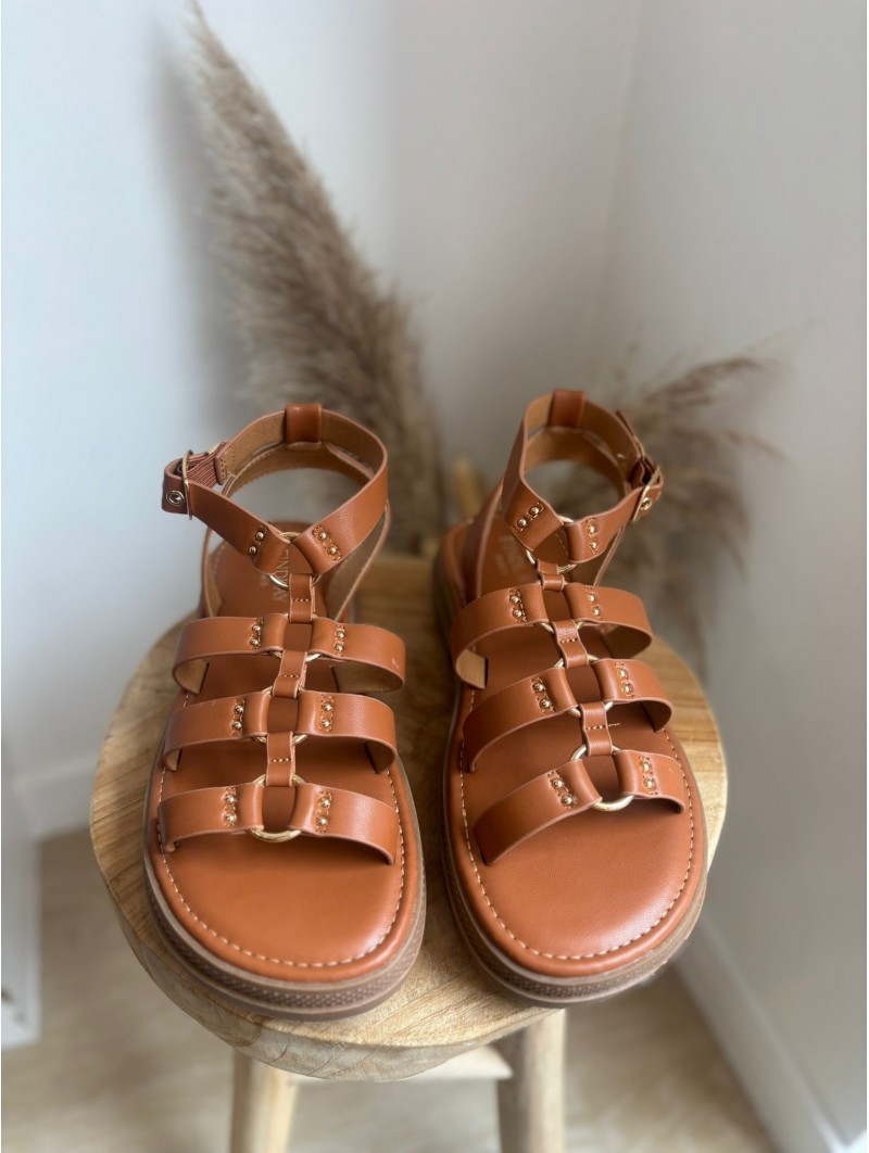 Sandale Candice Camel