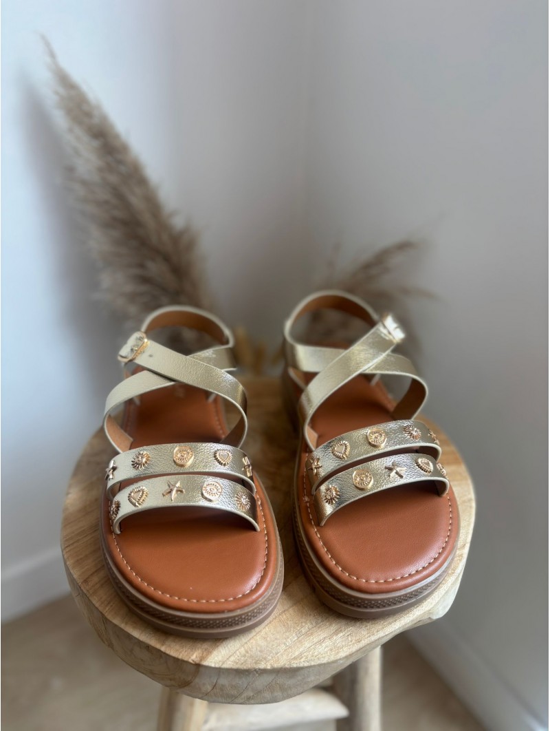 Sandale Louisa Dorée