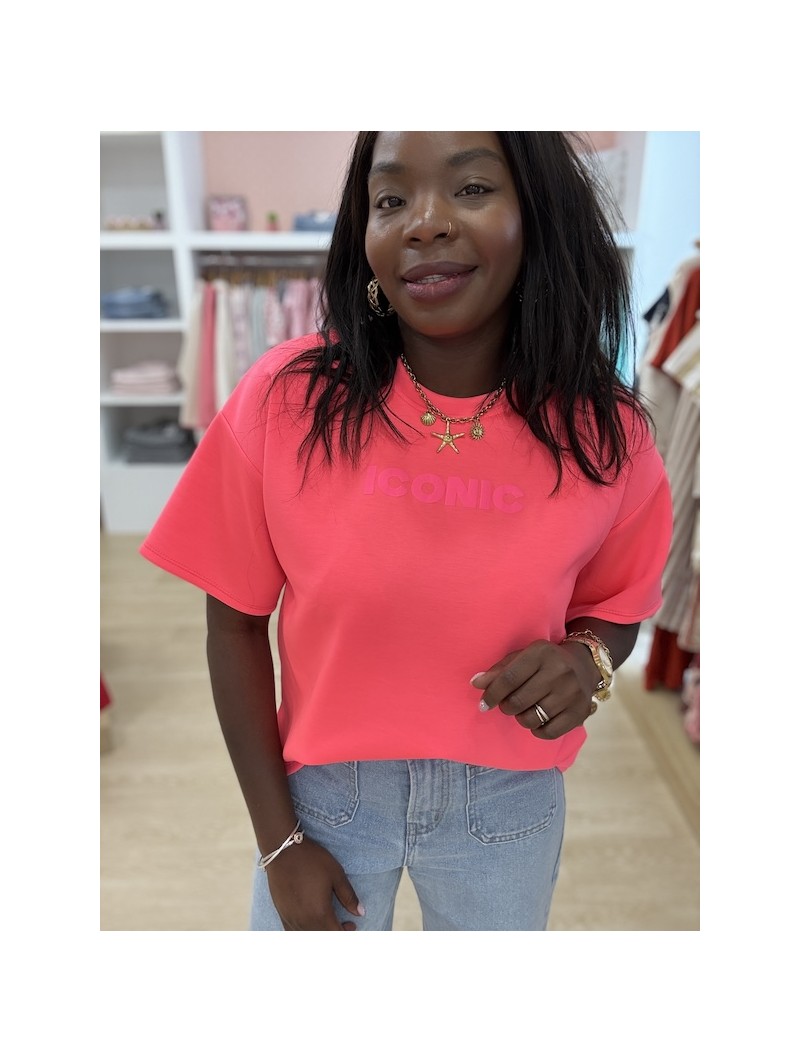 Tee-shirt Iconic fuchsia