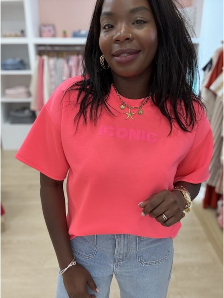 Tee-shirt Iconic fuchsia
