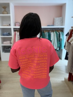 Tee-shirt Iconic fuchsia