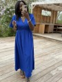 Robe longue Lisa bleu