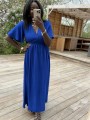 Robe longue Lisa bleu